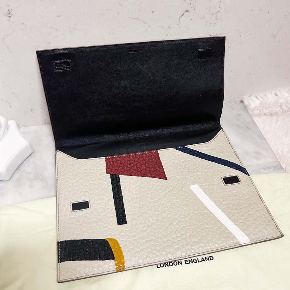 Authentic Burberry Prorsum ONE OF A KiND 1/1 ULTRA RARE Hand Painted Clutch Bag - Picture 8 of 13